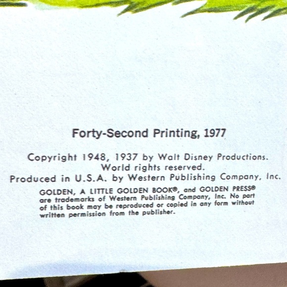 📚Vintage Cute 1978 Snow White and the Seven Dwarfs Little Golden Book for Kids - Picture 14 of 16